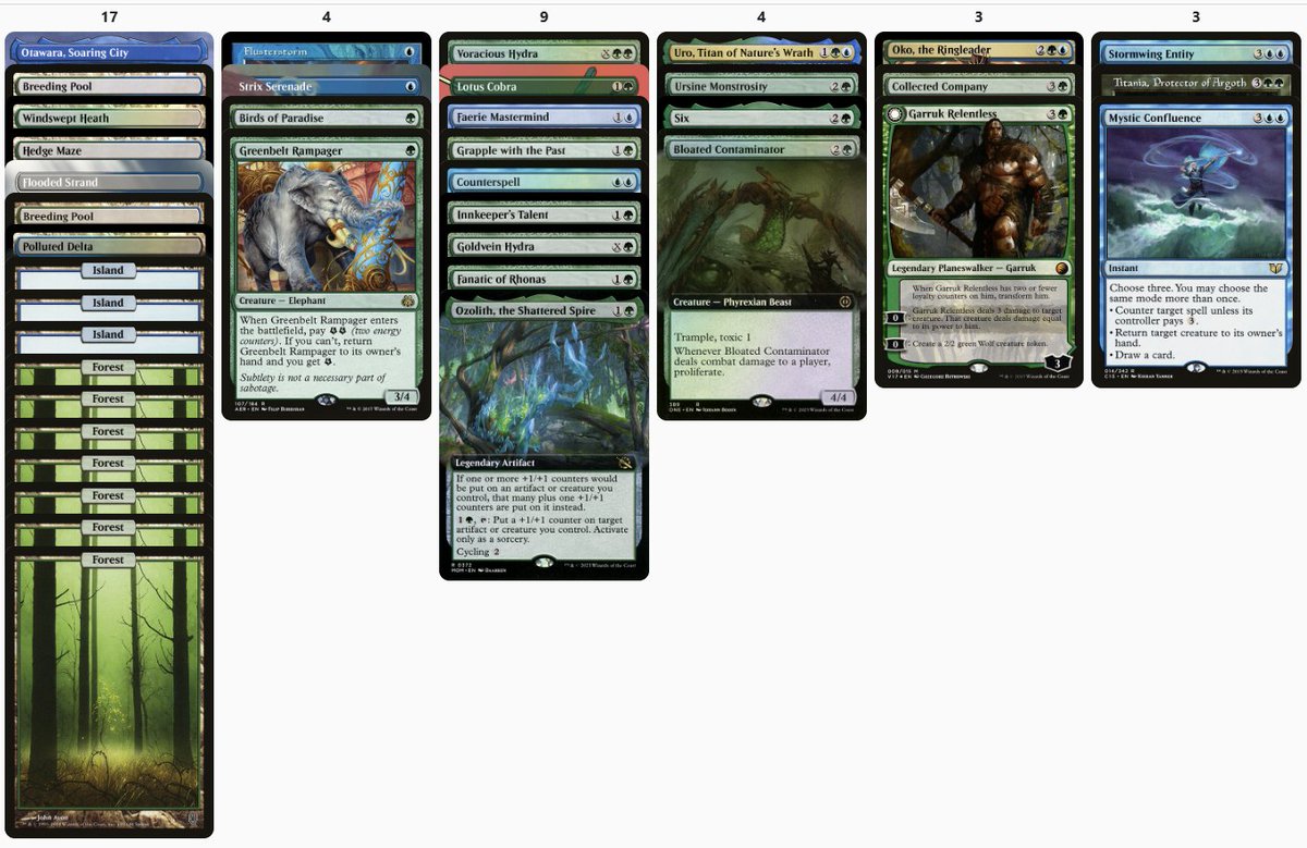 Trying to make Simic proud with this draft of Brian C's Triple Sleeved Cube featured <a href="/UberCubeMTGPod/">UberCube</a>'s UberCubeathon 2025.  Link to the cube here: cubecobra.com/cube/overview/…