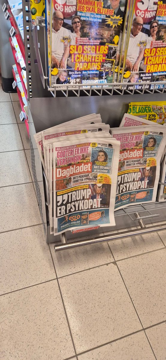 Sitdark1's tweet photo. "Trump is a psychopath" Norwegian media is cooked in the head(Experts say). #Trump #Norway https://t.co/pTNEBZ4nse