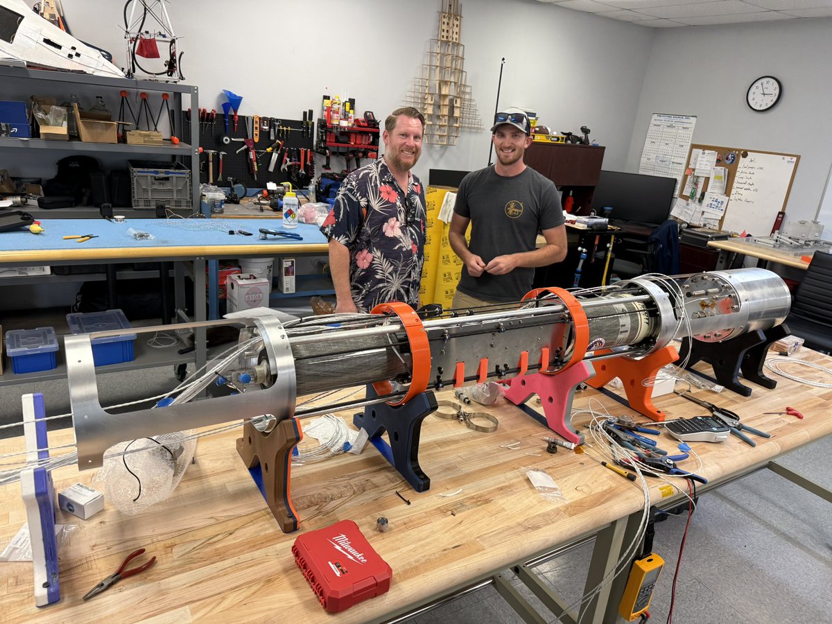 aduggleby's tweet photo. Electrical systems being wired for the RDRE demo launch. This is both for command and control, as well as data and telemetry. #RDRE #Detonation @VenusAerospace https://t.co/2rOsyAH41g