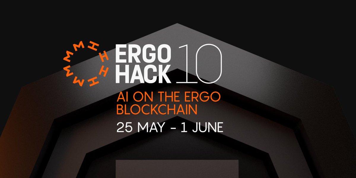 AI + Blockchain = The future. Join the 10th Anniversary ErgoHACK &amp; build the next-gen AI dApps on Ergo!

📅 May 25 - June 1, 2025
💰 $9,000 in ERGs
🏆 Theme: AI on Ergo Blockchain

Be part of the revolution! 👇
🔗 ErgoHACK X Registration ergohack.io/register/

#ErgoHACK #AI