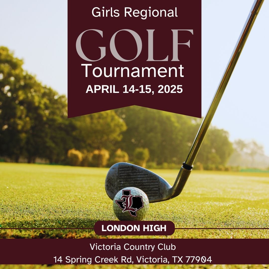 Good Luck to our Lady Pirates!  ⛳️🏌️‍♀️🏴‍☠️🏴‍☠️
<a href="/CoachSmith_A61/">Andy Smith</a> <a href="/LISDPirates/">LondonISD</a> <a href="/cclondonpirates/">London</a>