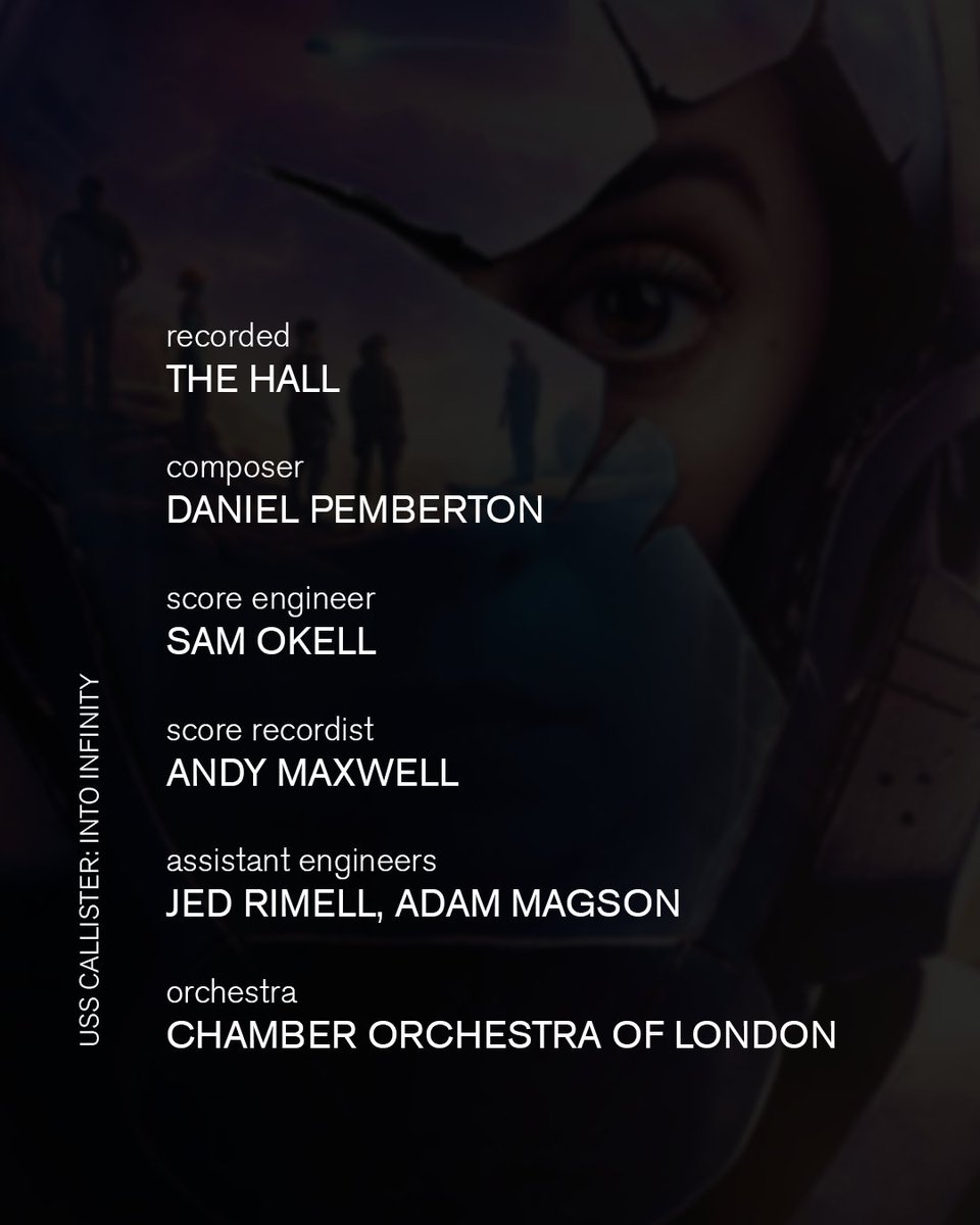 AIR (@airstudios) on Twitter photo A universe of infinite possibilities. âUSS Callister: Into Infinityâ is the premiere episode of Black Mirror S7. đ
Daniel Pembertonâs <a href="/DANIELPEMBERTON/">Daniel Pemberton (also on BluSky same name)</a> score was recorded by Sam Okell <a href="/samjokell/">Sam Okell</a> in The Hall.
Streaming on Netflix.
#AIRstudios #AIRmanagement A universe of infinite possibilities. âUSS Callister: Into Infinityâ is the premiere episode of Black Mirror S7. đ
Daniel Pembertonâs <a href="/DANIELPEMBERTON/">Daniel Pemberton (also on BluSky same name)</a> score was recorded by Sam Okell <a href="/samjokell/">Sam Okell</a> in The Hall.
Streaming on Netflix.
#AIRstudios #AIRmanagement