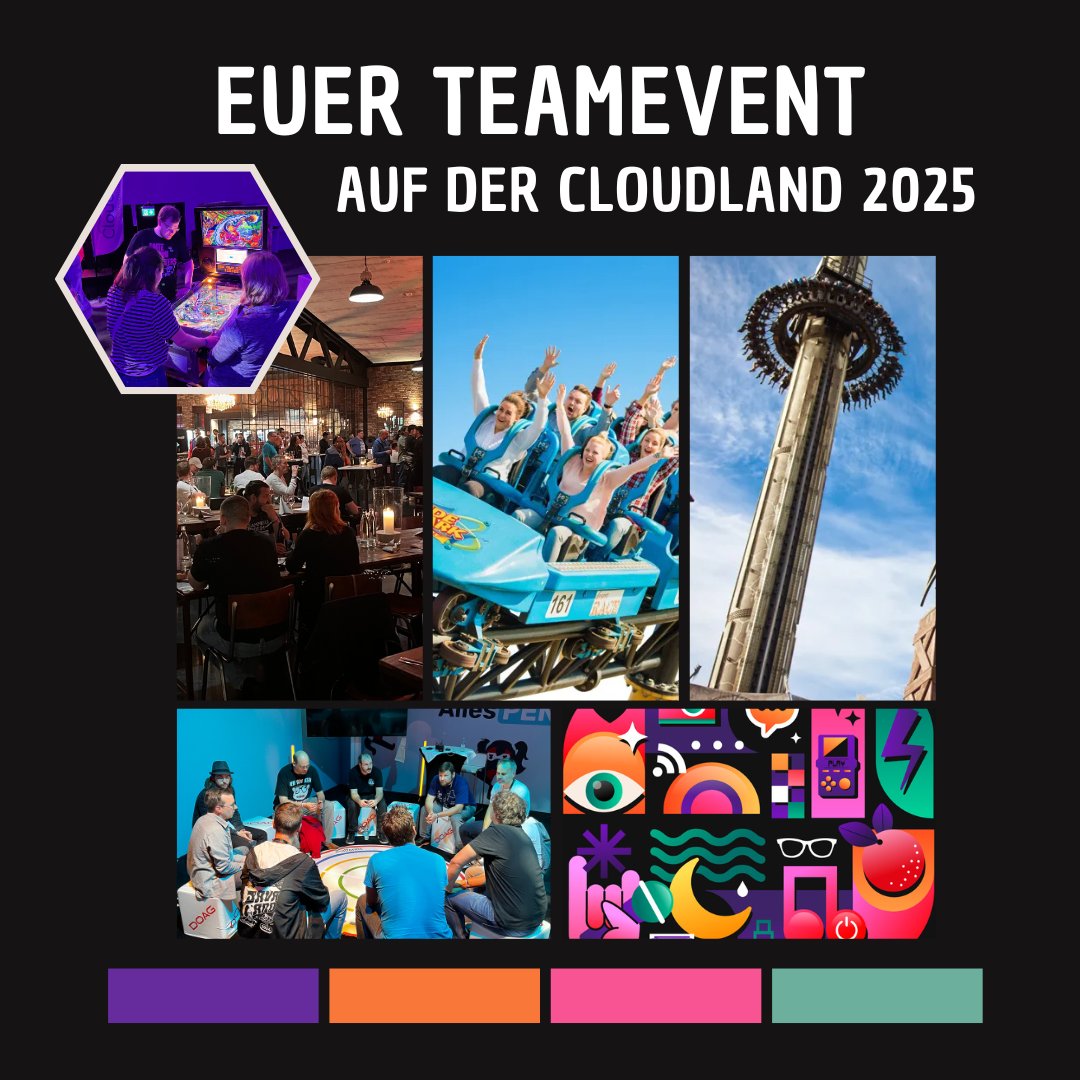 Produktive Meetings, Achterbahnfahrten und mehr – all das als exklusives Angebot im Heide Park Soltau auf der #CloudLand2025. 🎢

Spart auf dem #CloudNative Festival bis zu 37% des Normalpreises für den Full-Festival-Pass für euer Team!

Alle Infos unter cloudland.org/teamevent