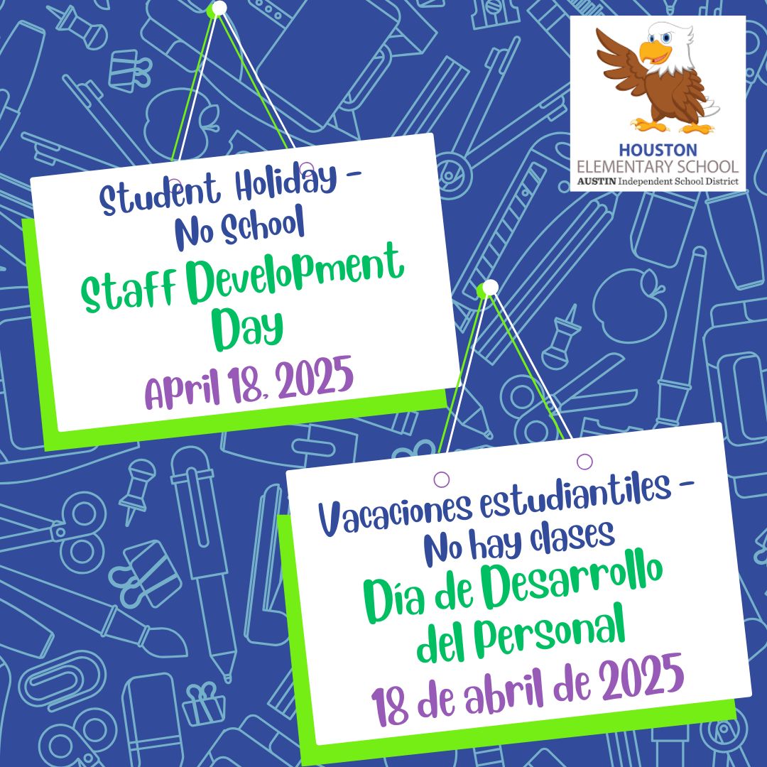 Heads up, families! Friendly reminder that there will be no school this Friday due to staff development. Enjoy the long weekend! 🎉