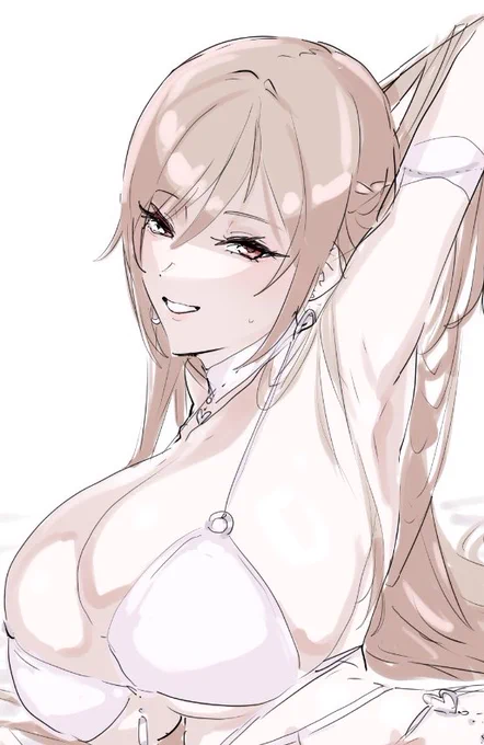 flnにマゾ煽り笑顔してほしすぎて全部同じ表情で描いてるよ 