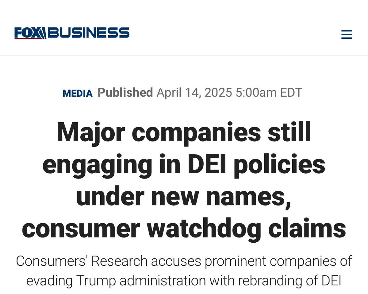 ConsumersFirst's tweet image. 🚨 DEI REBRAND: Popular American companies are continuing the same woke agenda under a new name.
For @Kohls, @DollarTree, @Disney, @Nationwide, and @UPS “scrapping” DEI was merely a PR stunt.
Diversity, Equity, and Inclusion ➡️ “Belonging”