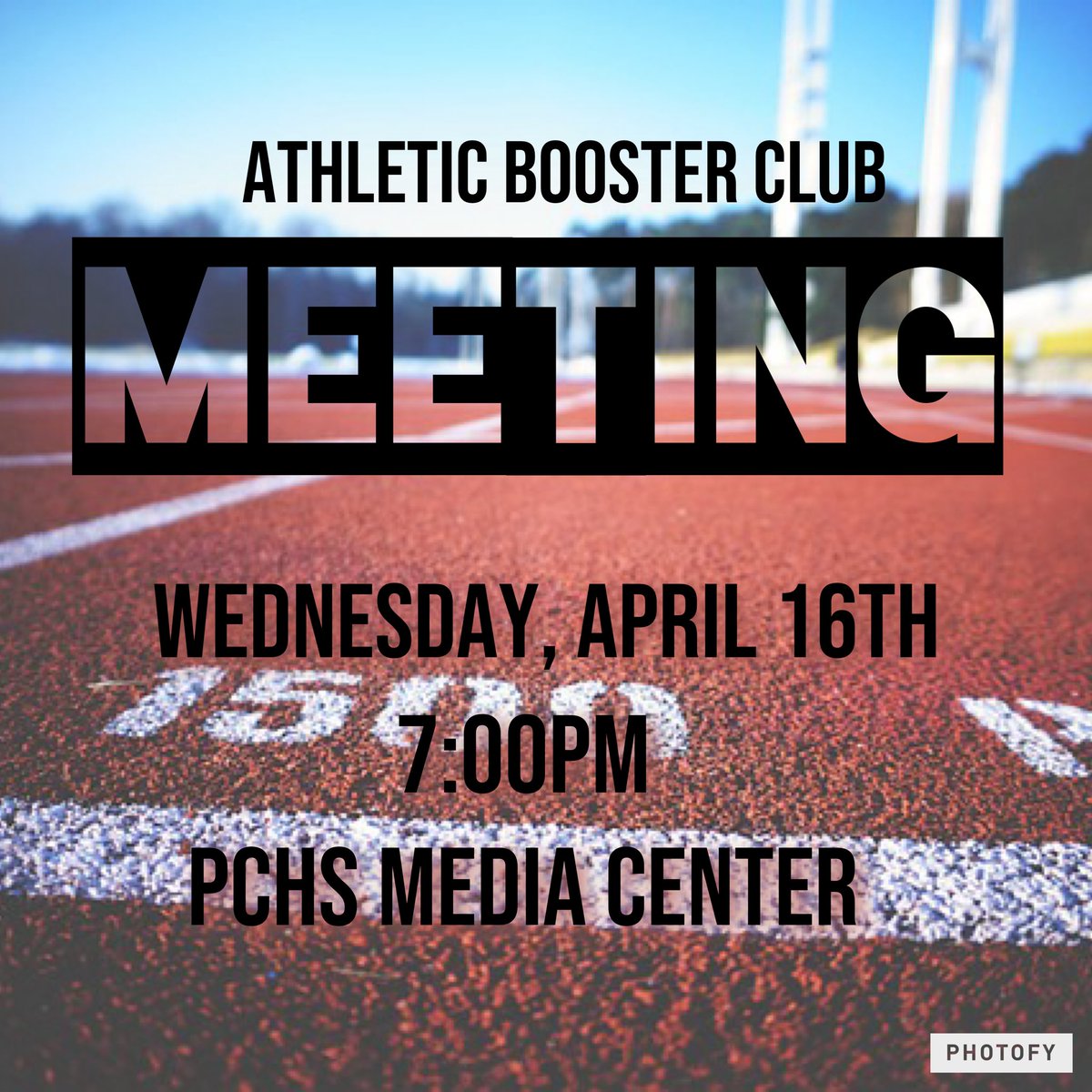 Join us for our Booster Meeting!

📆 Wednesday, April 16th 
📍PCHS Media Center 
⏰ 7pm

Can’t make it? 
Feel free to join in on Google Meet 
➡️Members, please check your email for Link
