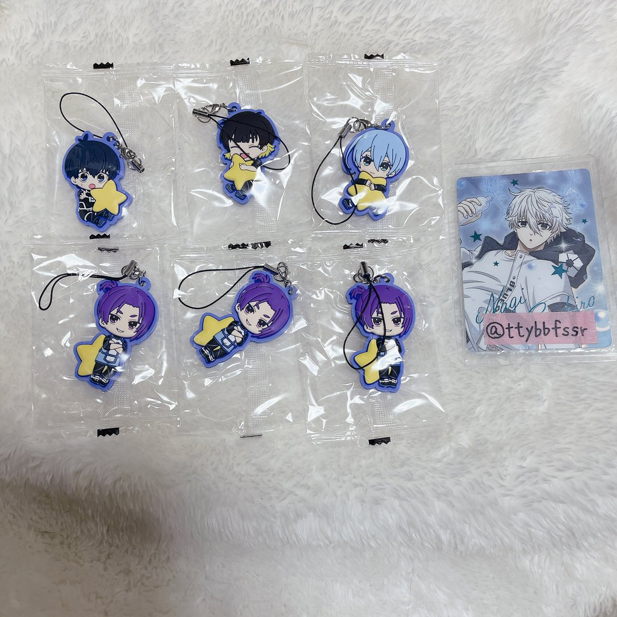 【交換】ブルーロック　ブルロ　半立体ラバーストラップ　お星さまといっしょ　ガチャガチャ　ラバスト

【譲】潔 蜂楽 玲王 氷織 

【求】同異種凪

検索からもお気軽にお声がけください。