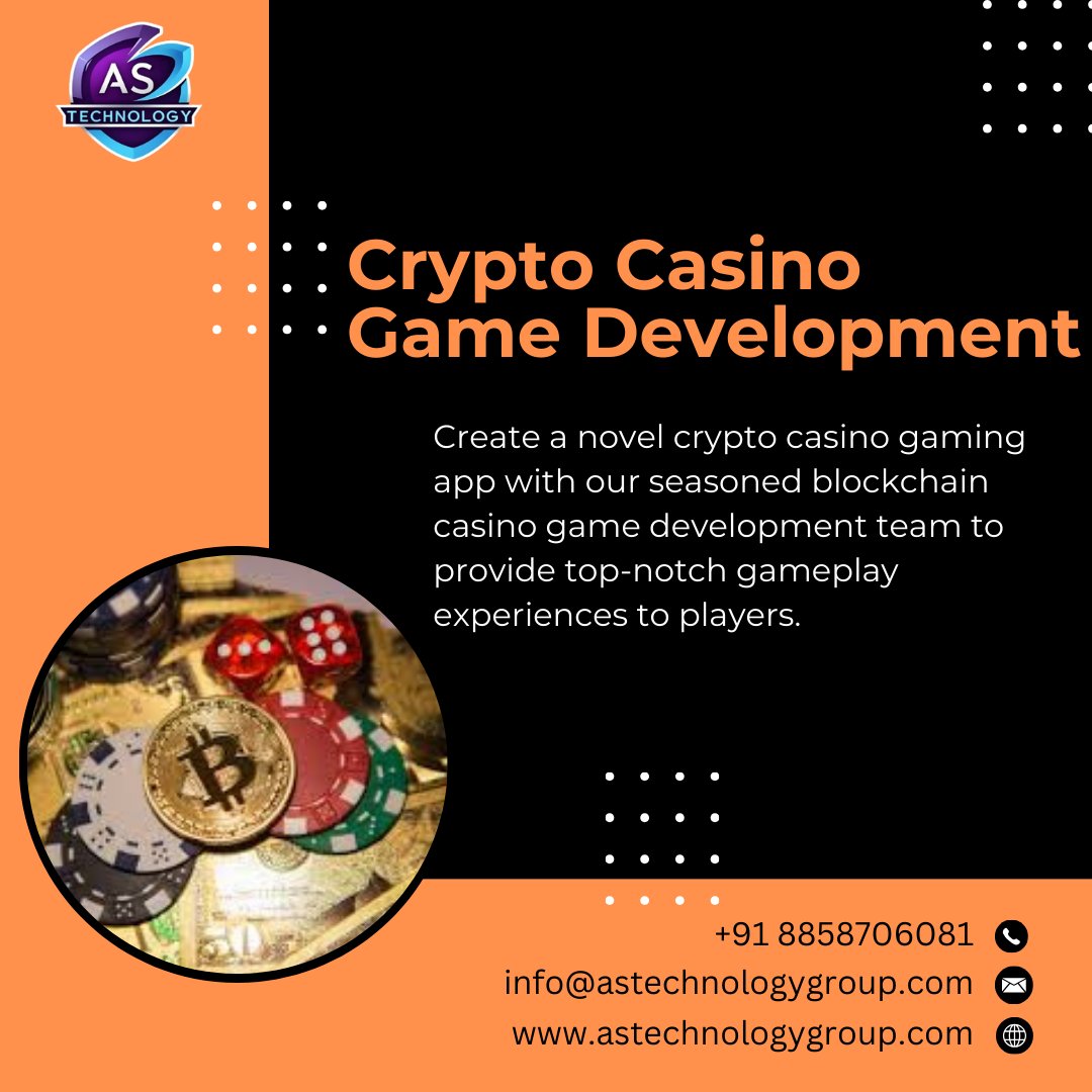 ASTechnology18's tweet photo. Crypto Casino Game Development specializes in building online casino platforms that integrate cryptocurrency and blockchain technology.
.
.
.
#casinogames #crypto #gamedevelopment #astg #as_technology. https://t.co/G4f6fQ8ePX