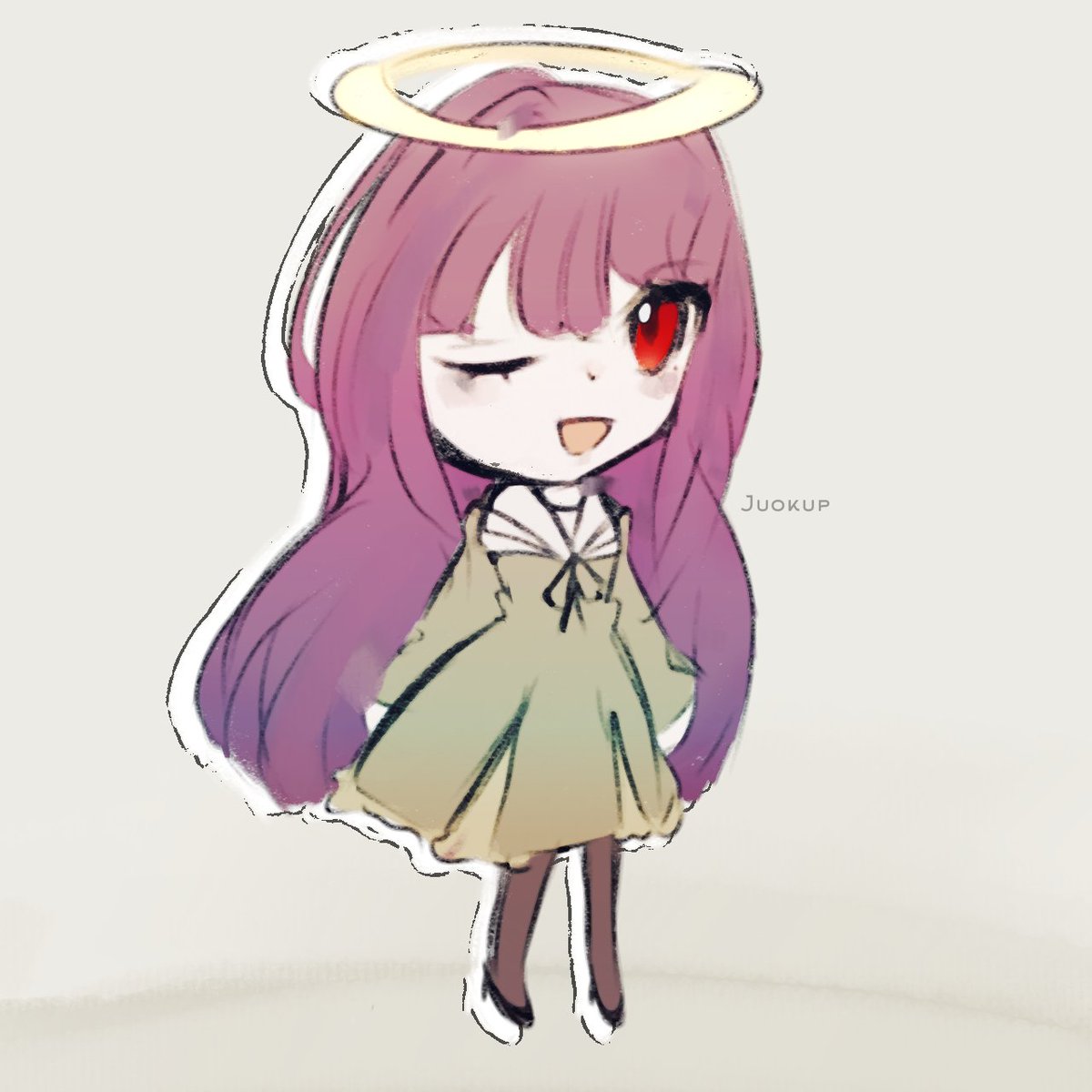 Juokup's tweet photo. Chibgetsu
I really want to improve mon drawing style...
#Engetsu #Funamusea https://t.co/SRjyCvXsKy