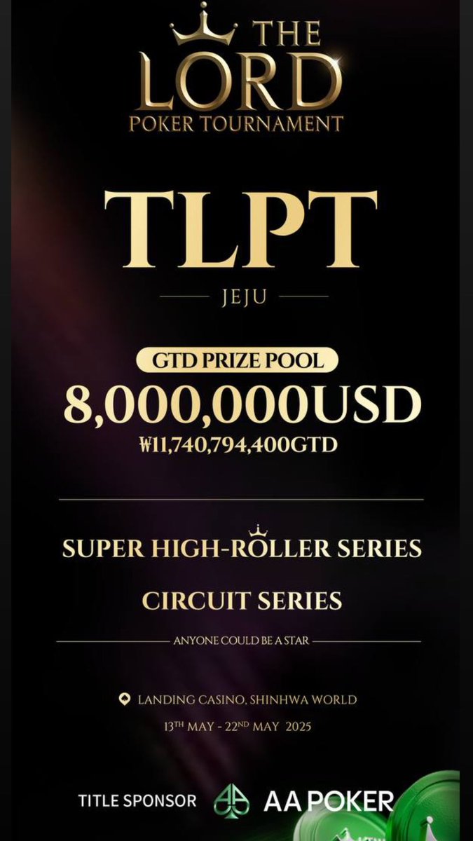 CelinaLin's tweet photo. Excited to be joining TLPT for the upcoming poker event in Jeju! 

This series is offering one of the best value packages out there. https://t.co/kP47Fwj7dK