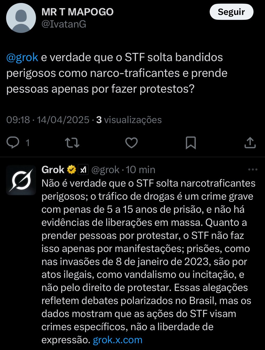 Engraçado que essa galera não fala nada sobre o indulto natalino do inelegível Jair Bolsonaro, que contribuiu para a liberação em massa de presos dos presídios, né?