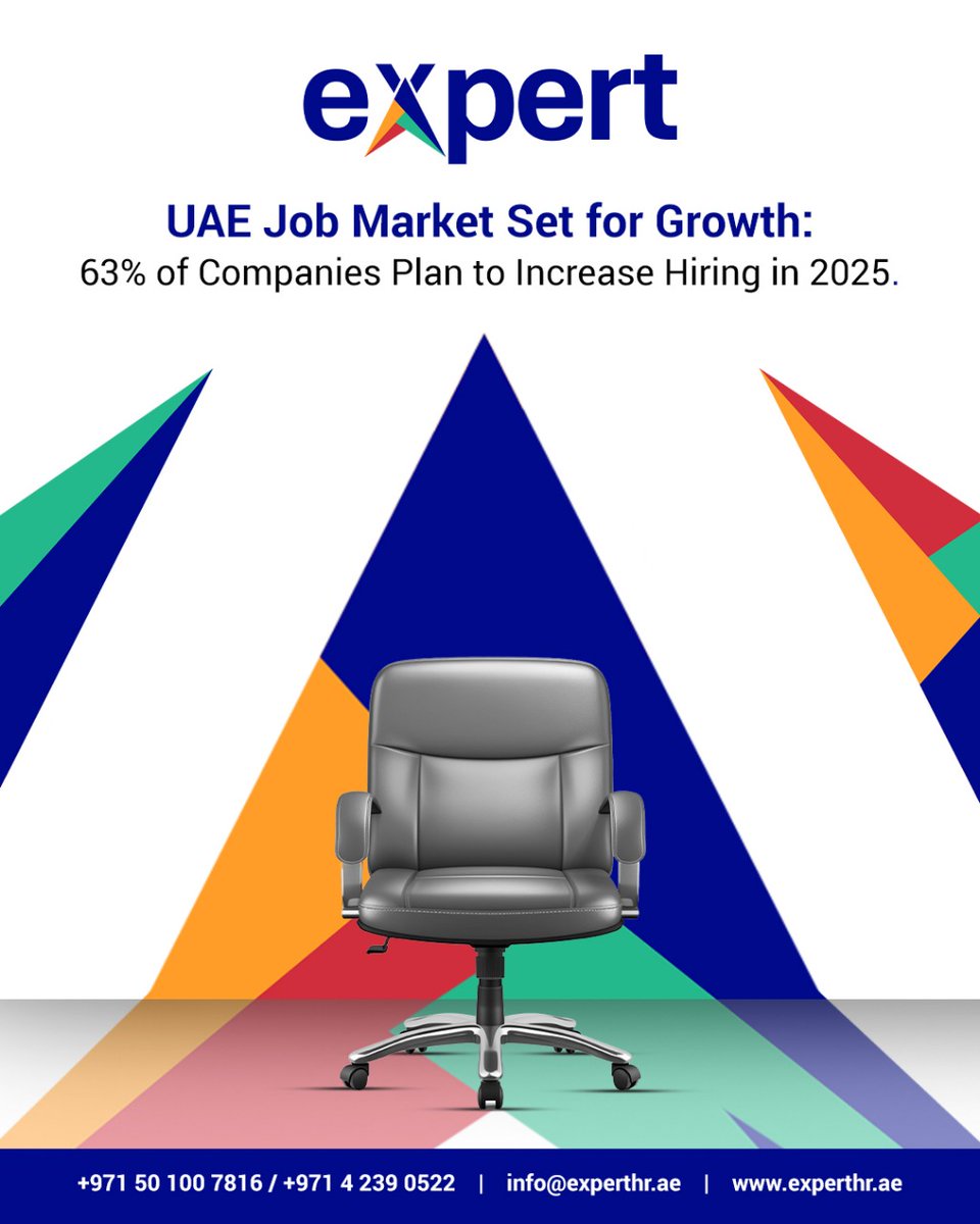 experthr_ae's tweet image. At Expert, we specialize in connecting organizations with exceptional professionals, ensuring your team is poised for success in this evolving market.

Call: +971 4 239 0522

#Expert #ExpertHR #ExpertRecruitment #UAEHiring2025 #TalentAcquisition #BusinessGrowth #HRSolutions