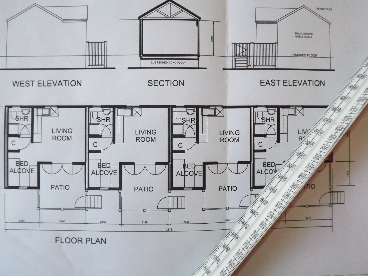 How do you measure your paper drawings?
With QuickScale its simple:

1️⃣ Scan and save them as a PDF.
2️⃣ Open the PDF in QuickScale.
3️⃣ Plot a known measurement by clicking on either end of it.
4️⃣ Calculate the areas and measurements by clicking on their points and corners.