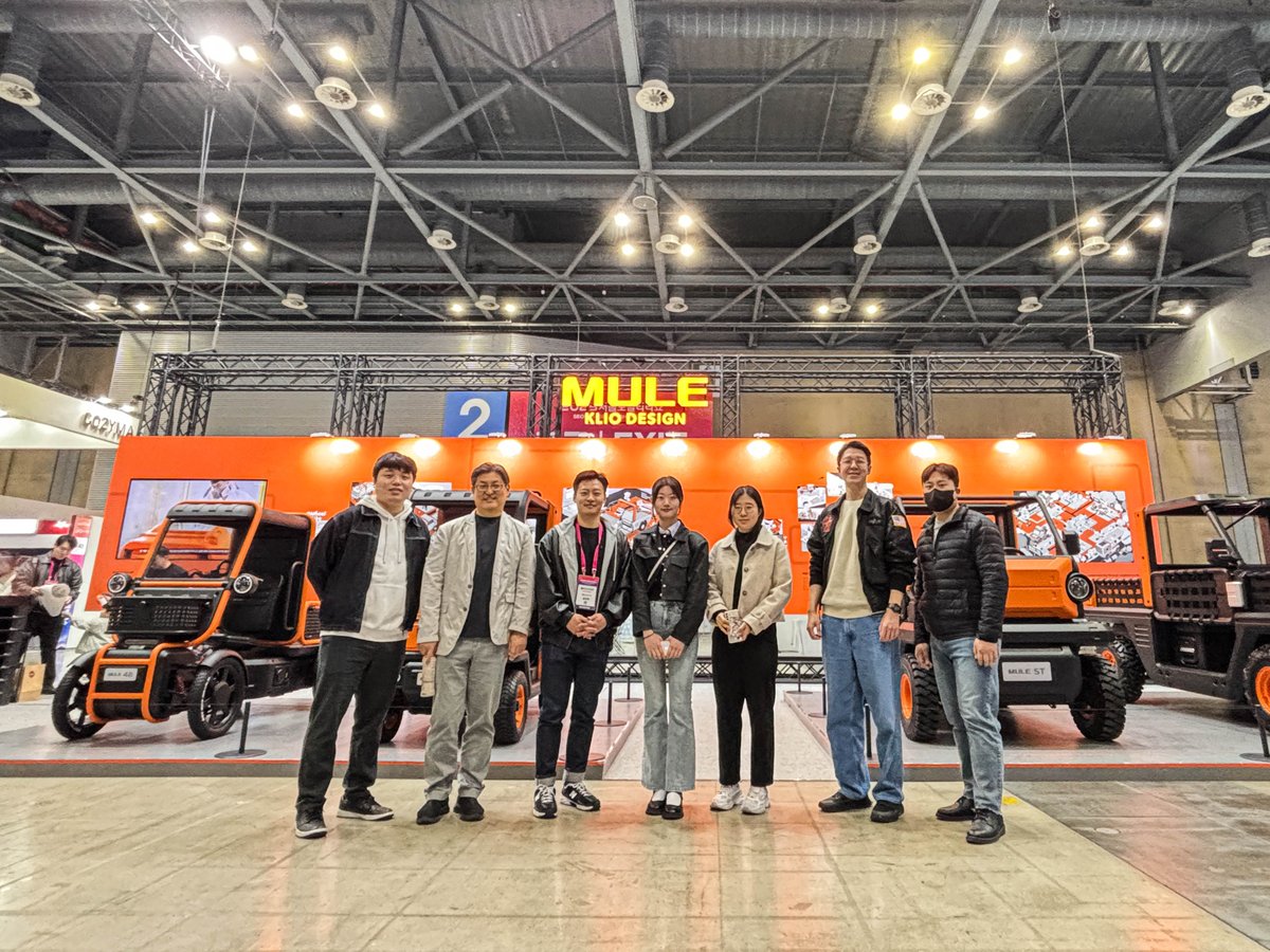 sketchlabkaist's tweet image. On Apr 11, we had an amazing time at the 2025 Seoul Mobility Show, thanks to an invitation from KLIO DESIGN! We can’t wait to see KLIO’s multi-purpose mobility project, MULE, everywhere! 🚗⚡️
