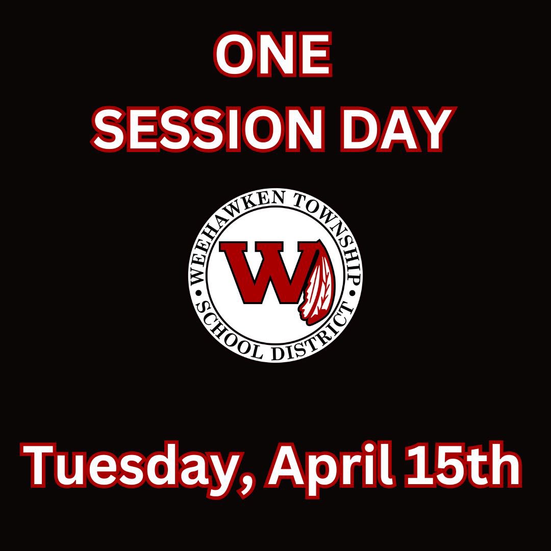 Weehawken Schools (@weehawkentsd) on Twitter photo Reminder - tomorrow, Tuesday, April 15th, is a one session day due to school board elections🗳️
<a href="/EricCrespoEDU/">Eric Crespo</a> <a href="/FAmato53/">Francesca Amato</a> <a href="/al_orecchio/">Al Orecchio</a> <a href="/RobFerullo4/">Robert Ferullo</a> <a href="/StefanieCirill1/">Stefanie Cirillo</a> <a href="/SuzanneMera/">Mrs. Mera</a> <a href="/DeStefanoEDU/">Dr. Nicholas DeStefano</a> <a href="/MrsCullinane/">Jacqueline Cullinane</a> <a href="/bcalligy/">Brian Calligy</a> <a href="/BriannaReganEDU/">Brianna Regan</a> <a href="/JColasurdoEDU/">Jillian Colasurdo</a> <a href="/WEEGUIDANCEWTSD/">Jenna DeBari</a> Reminder - tomorrow, Tuesday, April 15th, is a one session day due to school board elections🗳️
<a href="/EricCrespoEDU/">Eric Crespo</a> <a href="/FAmato53/">Francesca Amato</a> <a href="/al_orecchio/">Al Orecchio</a> <a href="/RobFerullo4/">Robert Ferullo</a> <a href="/StefanieCirill1/">Stefanie Cirillo</a> <a href="/SuzanneMera/">Mrs. Mera</a> <a href="/DeStefanoEDU/">Dr. Nicholas DeStefano</a> <a href="/MrsCullinane/">Jacqueline Cullinane</a> <a href="/bcalligy/">Brian Calligy</a> <a href="/BriannaReganEDU/">Brianna Regan</a> <a href="/JColasurdoEDU/">Jillian Colasurdo</a> <a href="/WEEGUIDANCEWTSD/">Jenna DeBari</a>