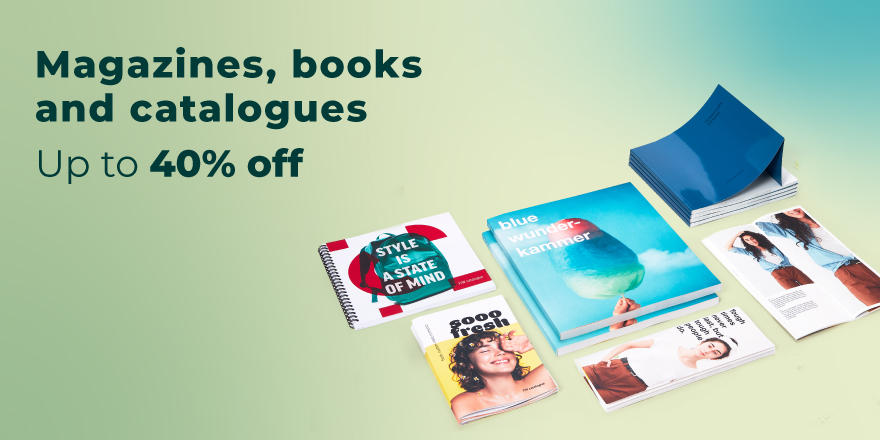 Up to 40% off magazines, books &amp; catalogues: just what you wanted!
pixartprinting.co.uk