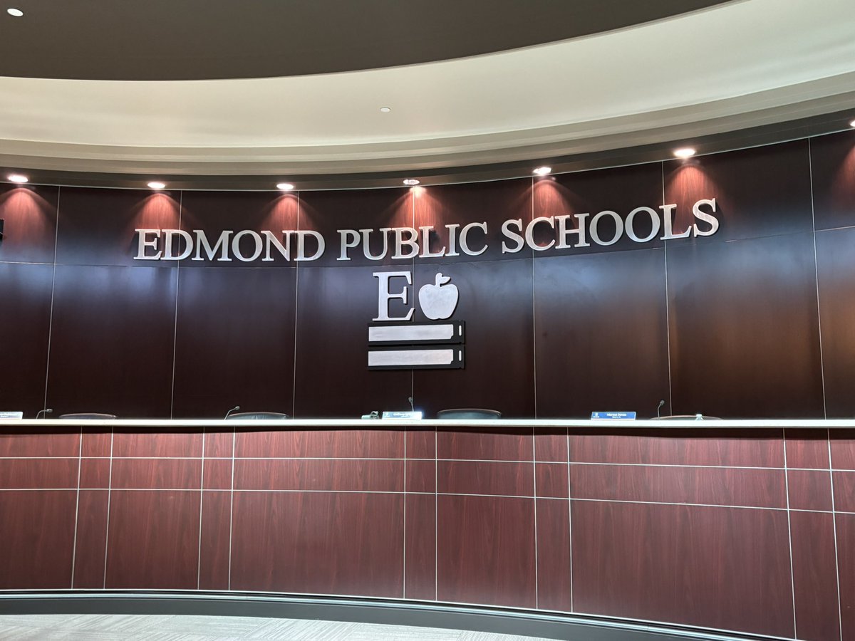 Good morning from Edmond Public Schools, where the school board just convened in executive session to consider hiring a new superintendent.