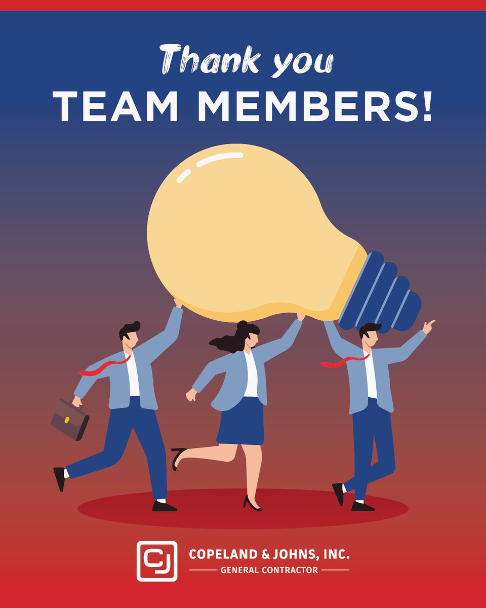 Today we're taking a moment to give our wonderful team members some well-deserved recognition! They've done more than build projects or buildings, they've helped build Copeland &amp; Johns into what it is today. 

Learn more about our incredible team at copelandandjohns.com/about-us/our-t…