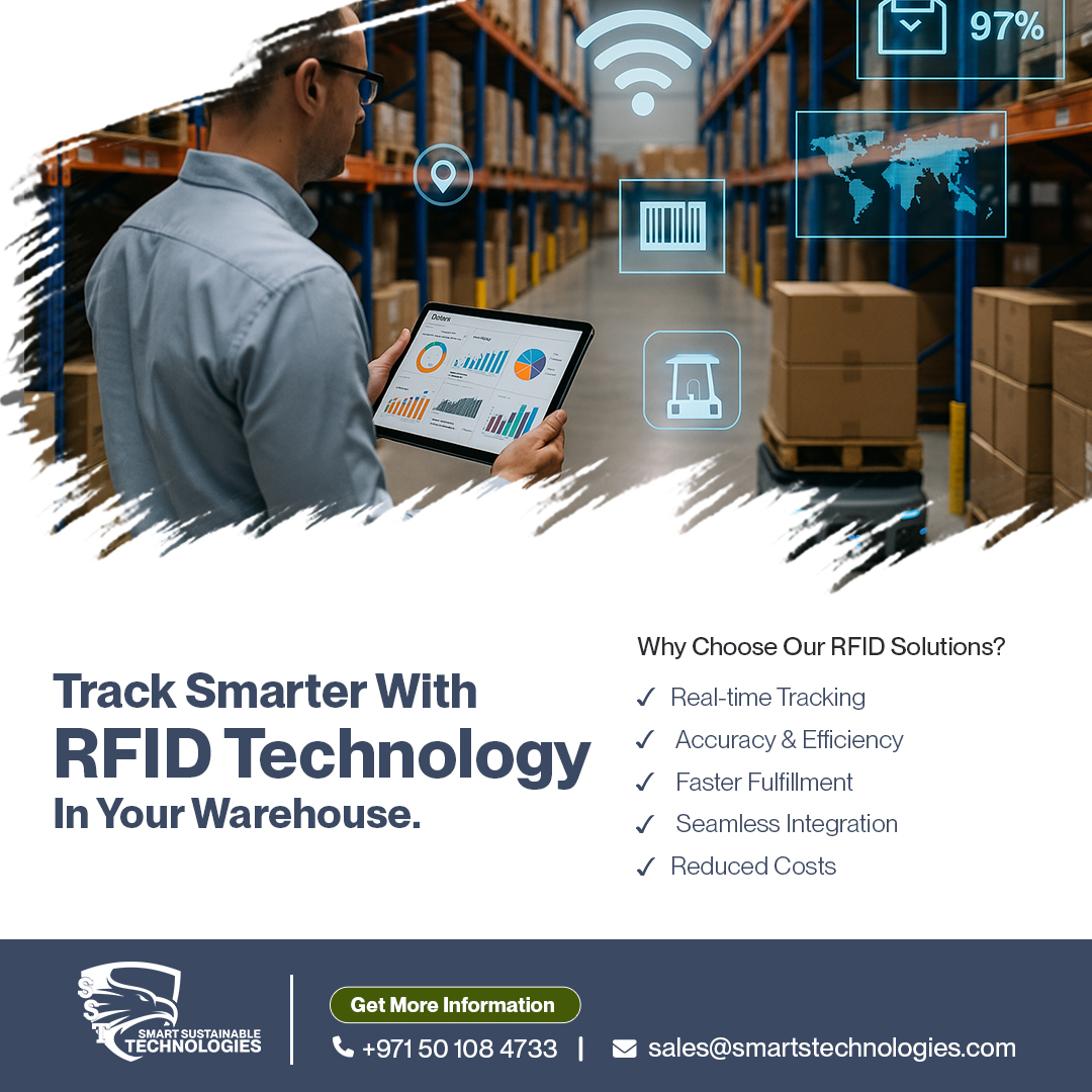 SmartSTechs's tweet image. Track smarter with RFID! 📦

Boost efficiency, reduce costs &amp;amp; get real-time inventory updates with Smart Sustainable Technologies.

📧 sales@smartstechnologies.com
📞 +971 50 108 4733

#RFID #WarehouseTech #SmartTracking #SST #RFIDSolutions