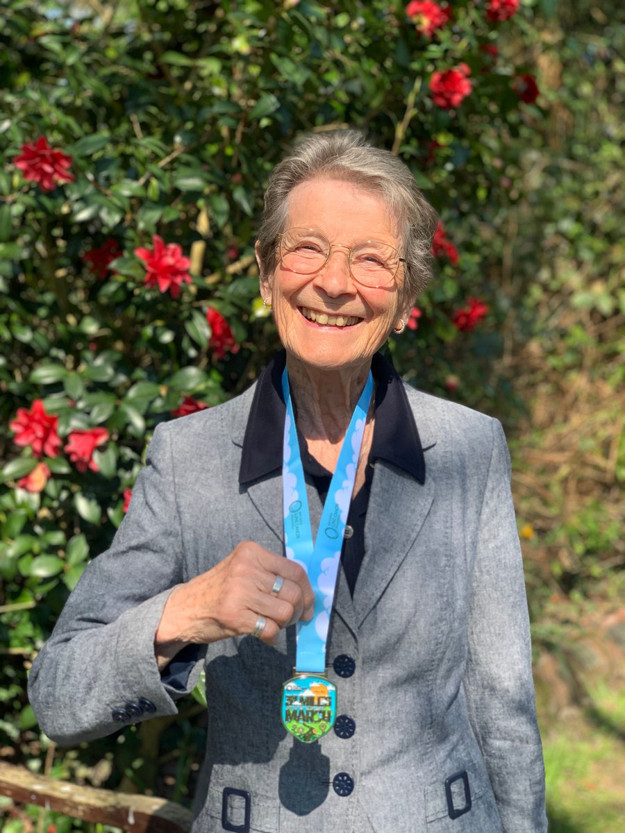 Roy_Castle_Lung's tweet photo. At 85, Fiona Castle walked over 100 miles this March in memory of Roy and raised £1,400+ for our charity 💛

Her steps support early diagnosis + give hope to families facing lung cancer. Well done Fiona! https://t.co/xKaEX67VLl