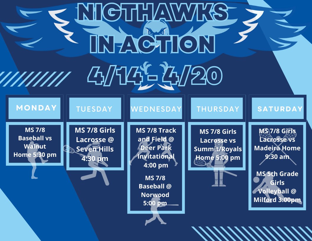 MS Athletes in Action this Week