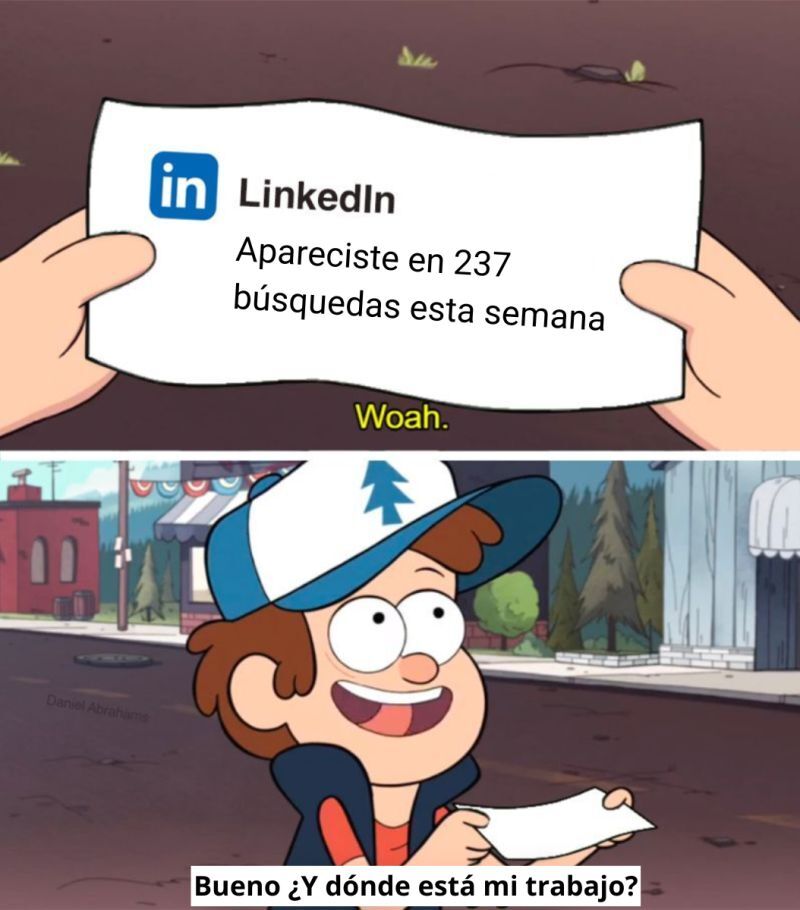 ¡Estás usando LinkedIn mal! Y esta imagen es un ejemplo

Salir en muchas búsquedas no basta para encontrar tu trabajo soñado. Debes actuar:

1. Busca contactos activamente. Añade personas relevantes con un mensaje sincero y personal.

2. Sé constante. Mejor conectar con 3