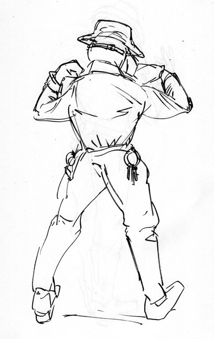 全開開催のイベントより、あたくしが実際に描いたドローイングを何点か。こんな感じで数分単位のポーズをいっぱいスケッチしていくわけね。 