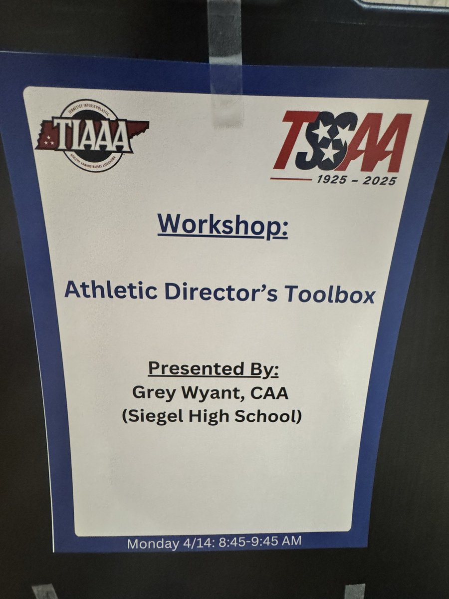 TIAAA (@tiaaa_ad) on Twitter photo Thank you to <a href="/Coach_Wyant/">๐พ๐ฃ๐๐ ๐๐ช๐๐๐ฅ</a> for sharing some tools this morning to add to our AD Toolbox! #TIAAACONF25 Thank you to <a href="/Coach_Wyant/">๐พ๐ฃ๐๐ ๐๐ช๐๐๐ฅ</a> for sharing some tools this morning to add to our AD Toolbox! #TIAAACONF25