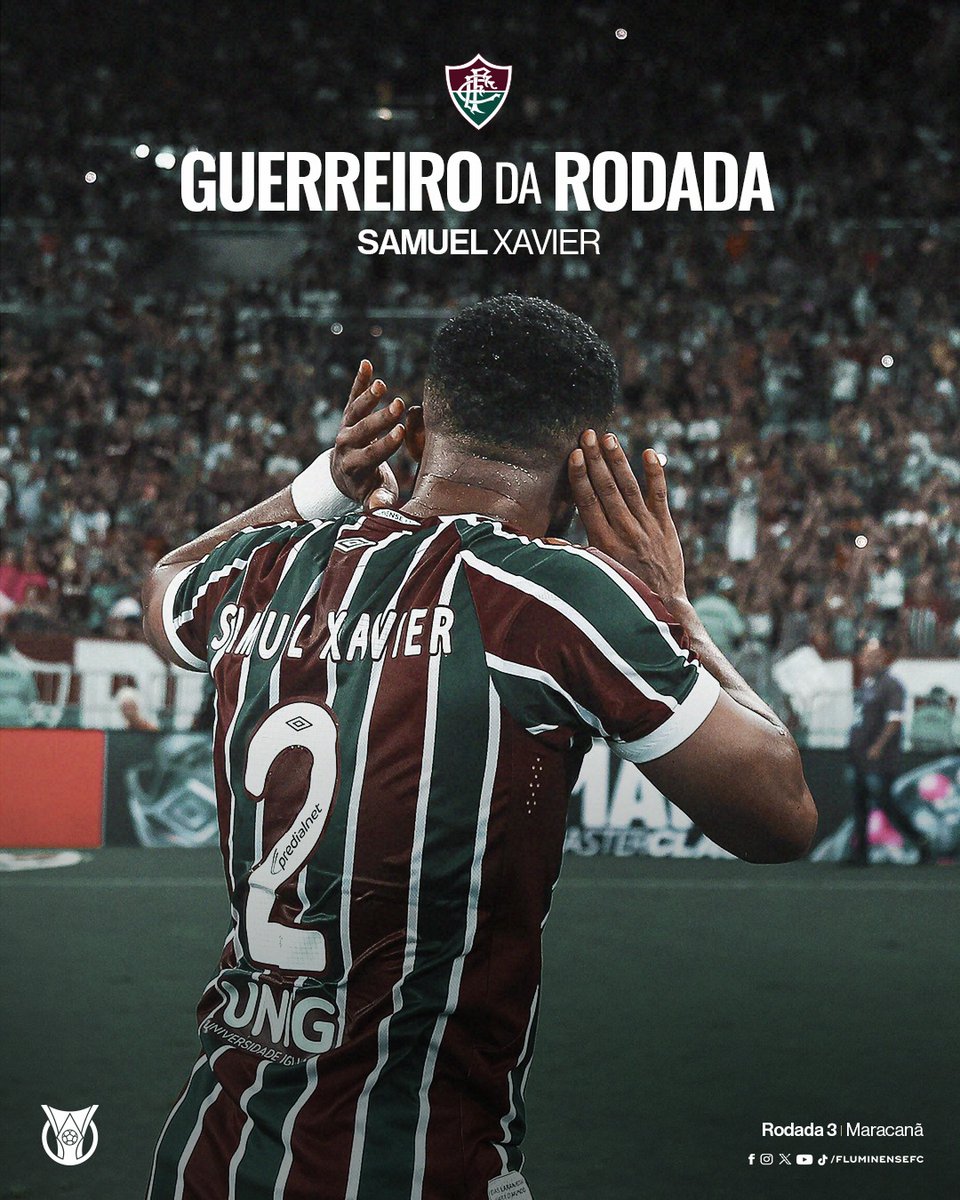 FluminenseFC's tweet image. Não sei se vocês viram, mas o Samuel decidiu o jogo ontem e foi o #GuerreiroDaRodada!