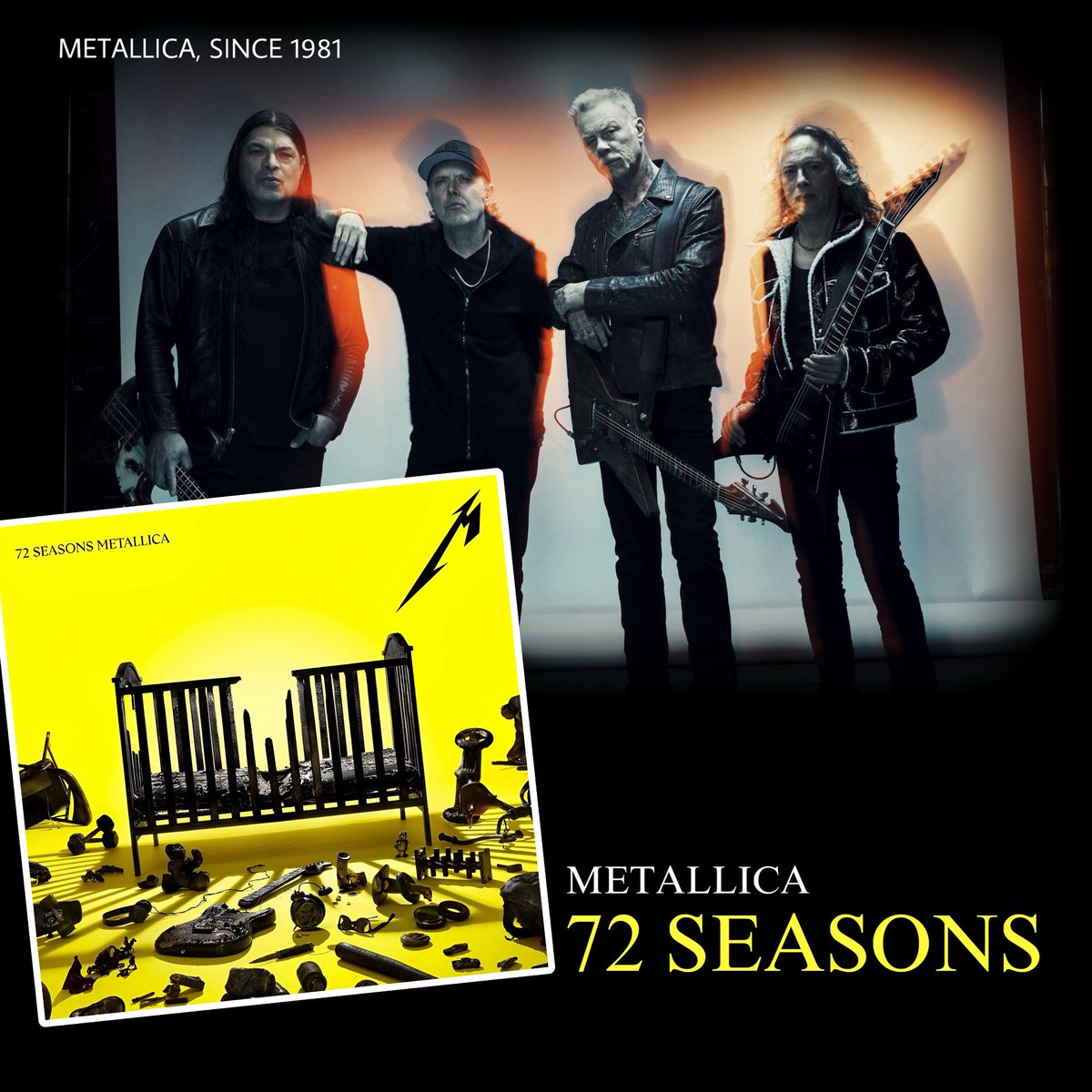 MetSince1981's tweet image. @Metallica: “72 Seasons”.
#Metallica #Album72Seasons #72SeasonsAlbum #72Seasons #72Seasons2Años #72S2 #M72 #FifthMember #MetFans #MetFamily #MS81 #METALLICASince1981