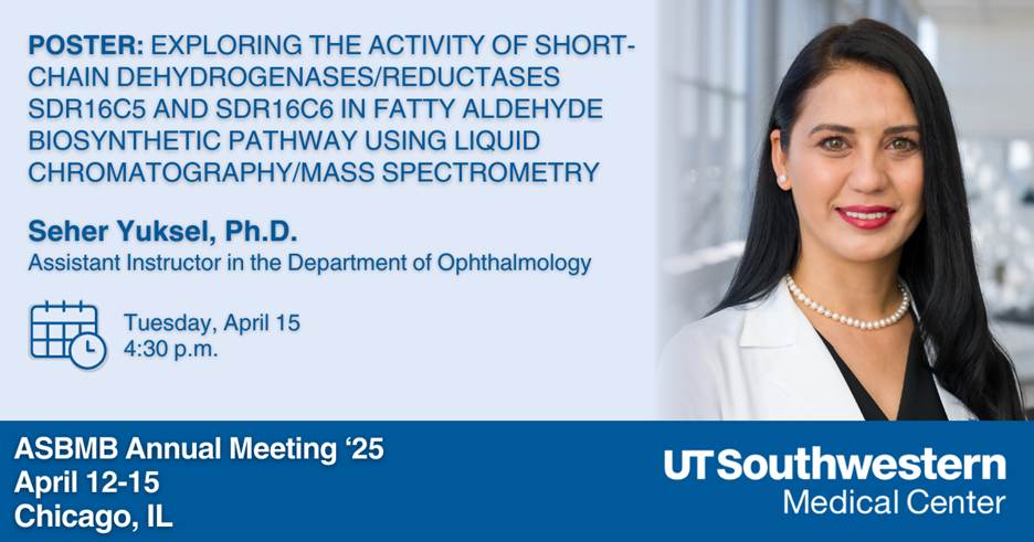 UTSW Science (@utswscience) on Twitter photo Learn more about how lipid biosynthesis impacts the onset and development of the eye and vision abnormalities from <a href="/UTSWMedCenter/">UT Southwestern Medical Center</a> researchers. After the talk, find our table at #ASMBM25 to hear the latest on our research and education opportunities! Booth #431 Learn more about how lipid biosynthesis impacts the onset and development of the eye and vision abnormalities from <a href="/UTSWMedCenter/">UT Southwestern Medical Center</a> researchers. After the talk, find our table at #ASMBM25 to hear the latest on our research and education opportunities! Booth #431