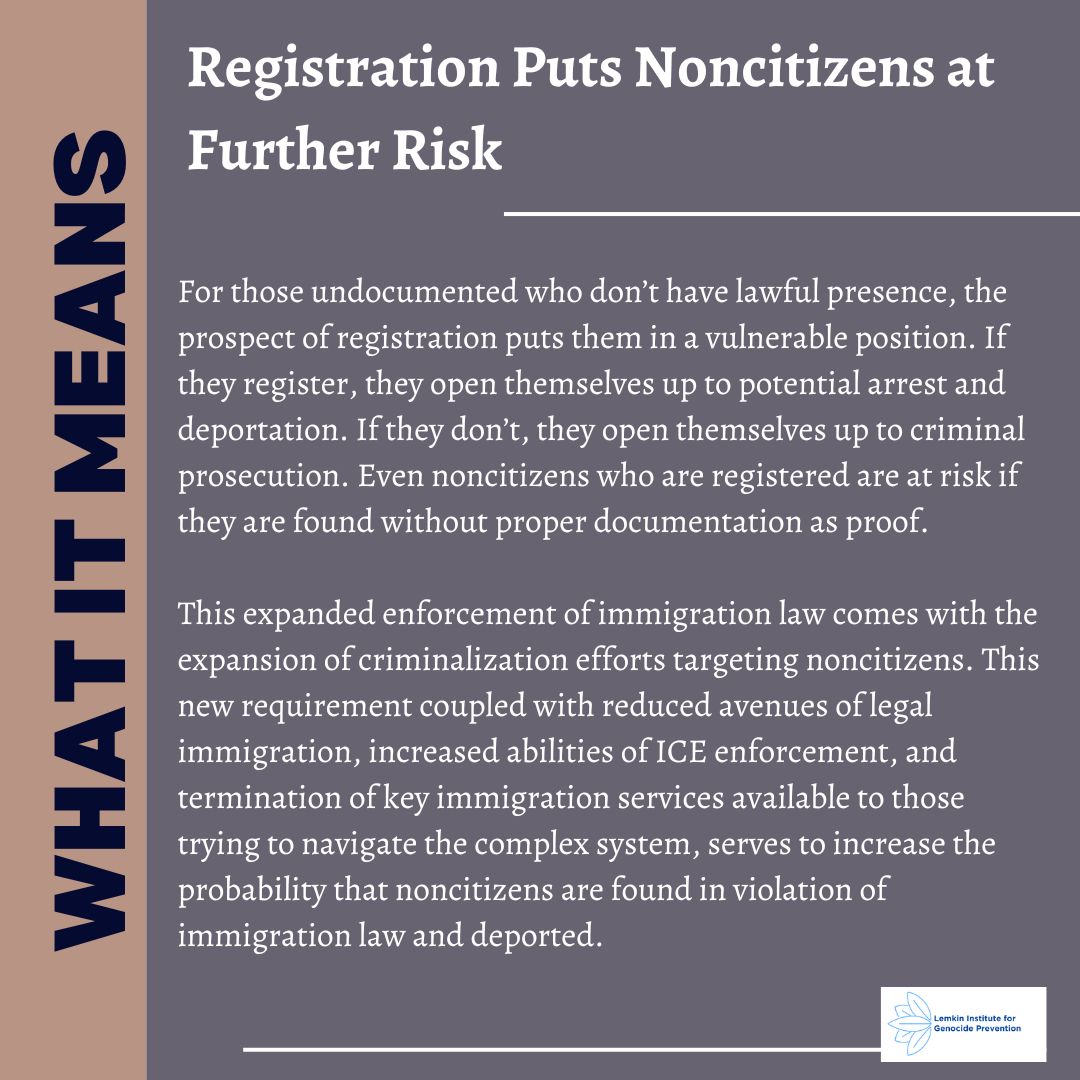 This past Thursday, a federal judge allowed the Trump administration to move forward with their immigrant registration requirements outlined in Executive Order 14159, Protecting the American People Against Invasion, which officially went into effect on April 11th. Those over 14