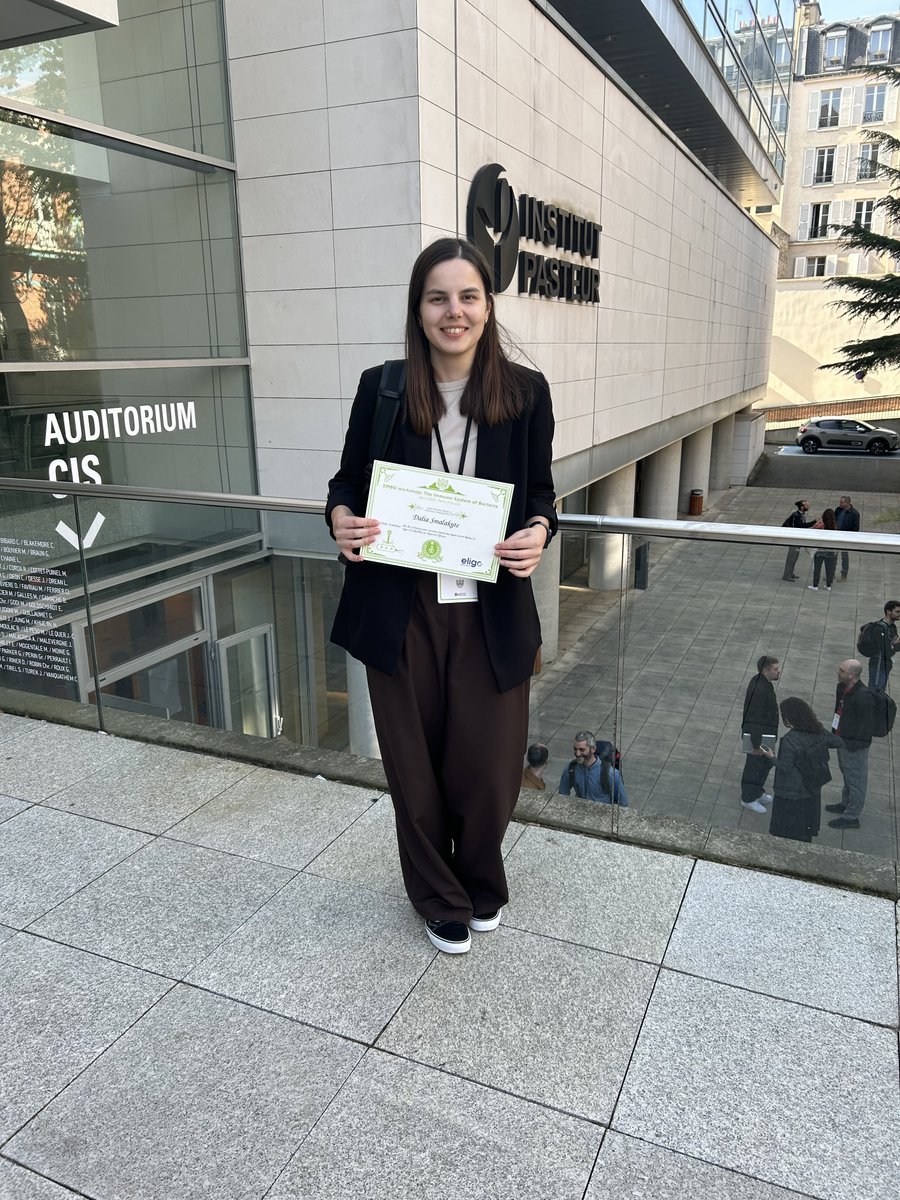 Congratulations to Dalia Smalakyte for winning the Poster Award "The Art of Destruction: Intrinsic Control and Sigma Factor Release in the Type III CRISPR-Cas Tripartite Effector" at EMBO SISB2025 !