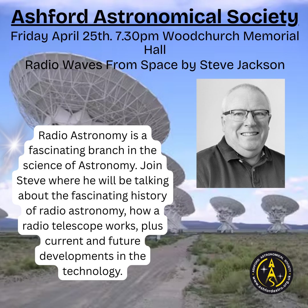 ⭐️ Friday April 25th ⭐️ 

Radio Waves From Space by Steve Jackson. 

#astronomy #space #radio #radiowaves #learn