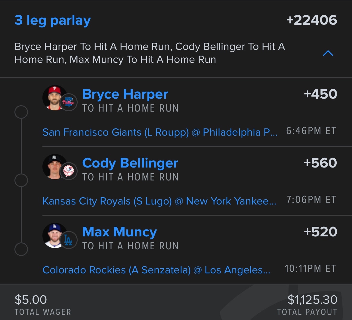 Why not on a random Monday Night💸