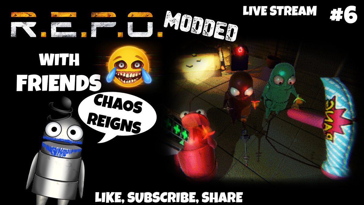 youtube.com/watch?v=9Q_C5c… Hay #horror peeps &amp; <a href="/semiworkstudios/">semiwork</a> Today this motley crew of mentals go back to darkness in our modded world of #REPO Check it out #LiveStreaming #LiveStream on my <a href="/YouTubeGaming/">YouTube Gaming</a> <a href="/YouTubeCreators/">YouTube Creators</a> <a href="/YouTube/">YouTube</a> Channel #PhillyTwoHatsGaming SUBSCRIBE LINK ABOVE