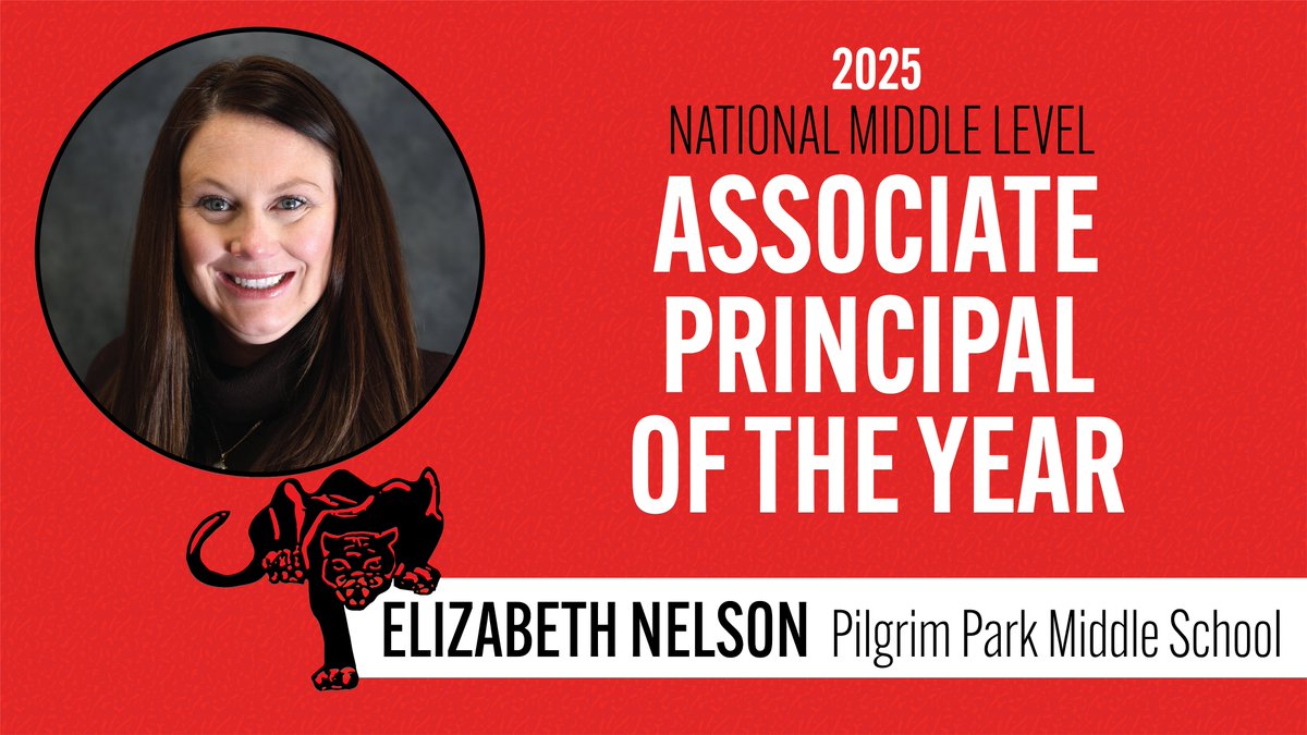 Elmbrook Schools (@elmbrookschools) on Twitter photo Liz Nelson, <a href="/PPMS_SDE/">Pilgrim Park</a> AP has been named the 2025 National Middle Level Associate Principal of the Year by <a href="/NASSP/">National Assoc. of Secondary School Principals</a>! This is the inaugural year of this prestigious award - congratulations, Mrs. Nelson!
elmbrookschools.org/news-details/~… Liz Nelson, <a href="/PPMS_SDE/">Pilgrim Park</a> AP has been named the 2025 National Middle Level Associate Principal of the Year by <a href="/NASSP/">National Assoc. of Secondary School Principals</a>! This is the inaugural year of this prestigious award - congratulations, Mrs. Nelson!
elmbrookschools.org/news-details/~…