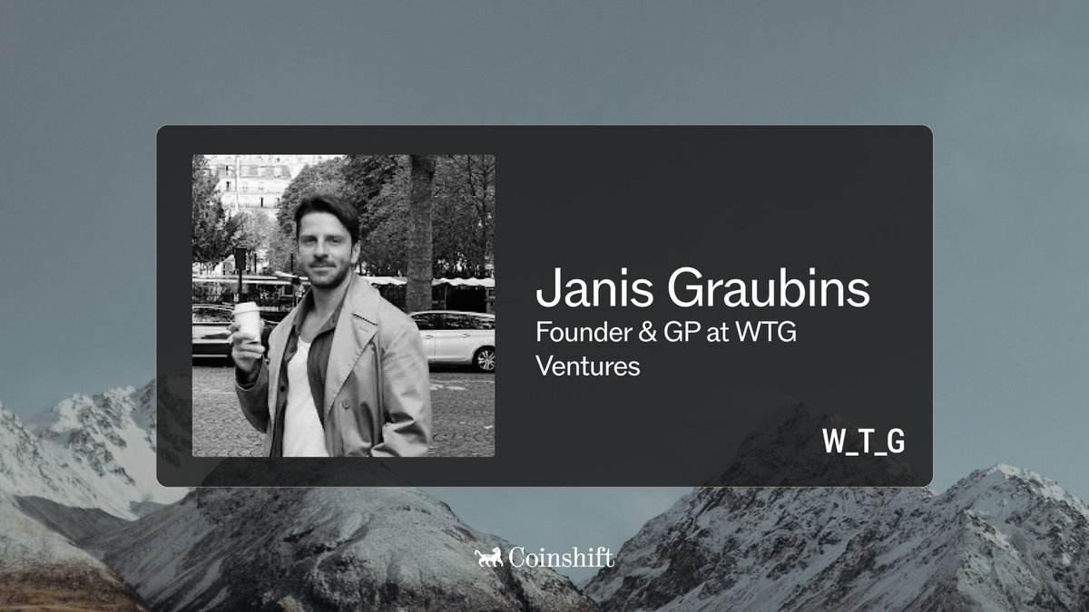 Coinshift (@0xcoinshift) on Twitter photo Weāre excited to welcome @janisgraubins, Founder and General Partner at <a href="/WTGVentures/">WTG Ventures</a>, to the Coinshift Founders Club.
Janis leads WTG Ventures, a hands-on value-add investor functioning as a SWAT teamāactively scaling portfolio companies across Liquidity, Launch, Listing, and Weāre excited to welcome @janisgraubins, Founder and General Partner at <a href="/WTGVentures/">WTG Ventures</a>, to the Coinshift Founders Club.
Janis leads WTG Ventures, a hands-on value-add investor functioning as a SWAT teamāactively scaling portfolio companies across Liquidity, Launch, Listing, and