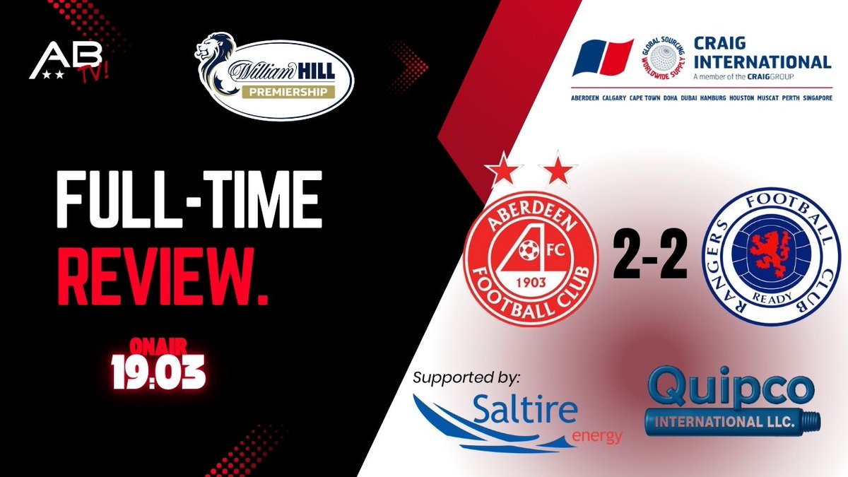 Ally Begg ⭐️⭐️ (@ally_begg) on Twitter photo Below is the direct link to tonight's Full-Time Review Show on ABTV via YouTube. <a href="/AKBudge/">Andrew Budge</a> and I look back on both the positive and the negative aspects of the game. Come and join us from 19:03 and have your say. youtube.com/live/klSVNMwb6… Below is the direct link to tonight's Full-Time Review Show on ABTV via YouTube. <a href="/AKBudge/">Andrew Budge</a> and I look back on both the positive and the negative aspects of the game. Come and join us from 19:03 and have your say. youtube.com/live/klSVNMwb6…