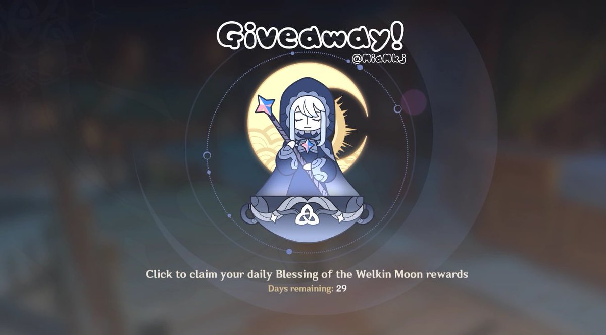 WELKIN GIVEAWAY ! 🌷

• like, retweet and follow!
• one winner will be pick randomly
• comment any other type of giveaway you would like to see from me ✨( Ex: other game currency like honkai star rail ) 

Hope you have an amazing day! 🤍

#GenshinImpact #Giveaway #genshintwt