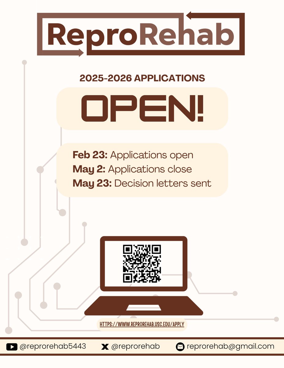 🚨 Just 3 weeks left to apply to ReproRehab! Whether you're just diving into data science or deep in the game, we want you. Applications are due on May 2 — don’t miss this incredible opportunity!