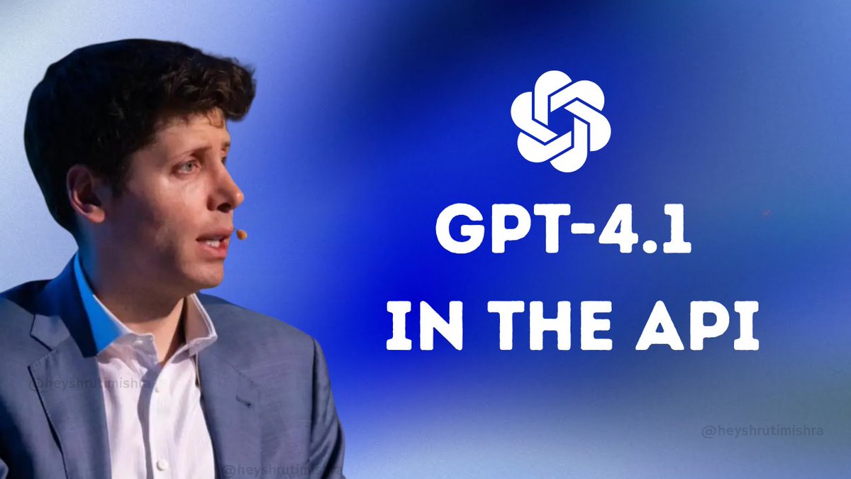 heyshrutimishra's tweet image. 🚨 BREAKING: OpenAI JUST launched GPT‑4.1 and it&apos;s a beast.

1M token context, better code, smarter agents, and 80% cost cuts.

It beats GPT‑4o across every major benchmark.

Here’s what’s new (and what’s coming): 👇
