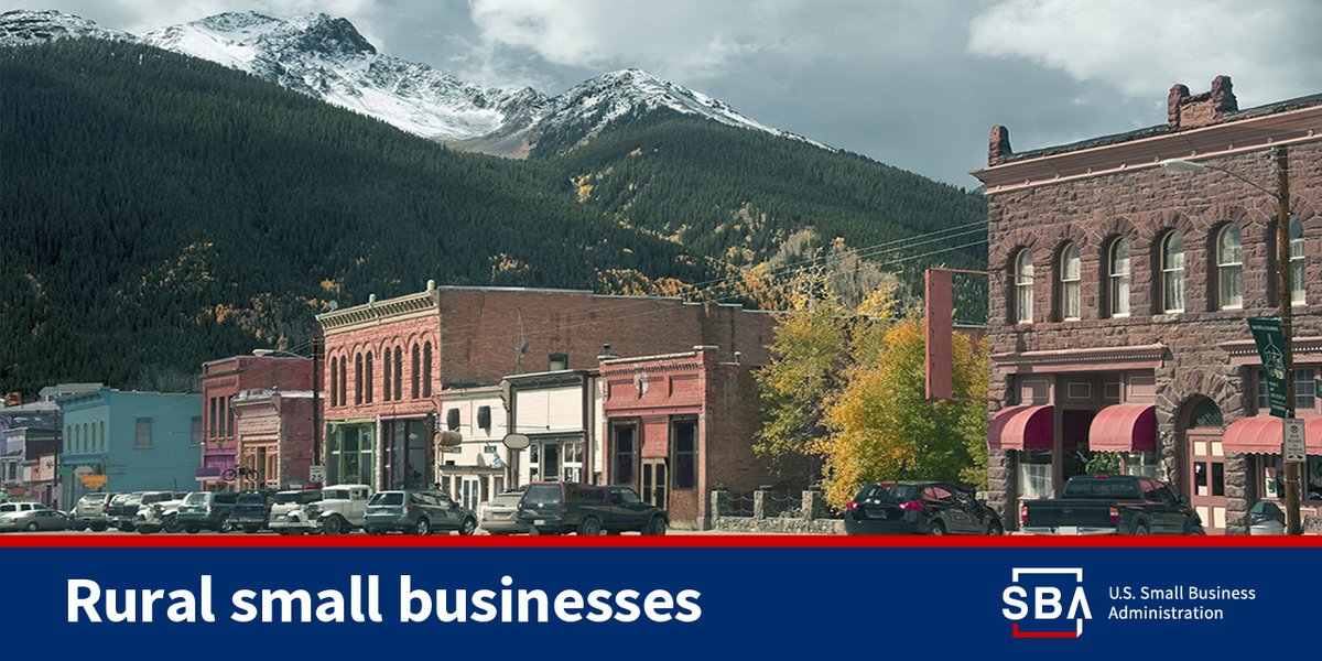 SBAgov's tweet photo. 📊 Rural #smallbiz facts: 

✅ More than 54% of small business jobs are in rural communities.
✅ More than 84% of establishments in rural counties are small businesses.
✅ Most rural establishments employ fewer than 500 workers. 

Learn about resources to help rural businesses thrive: https://t.co/qp6PbbYkW6