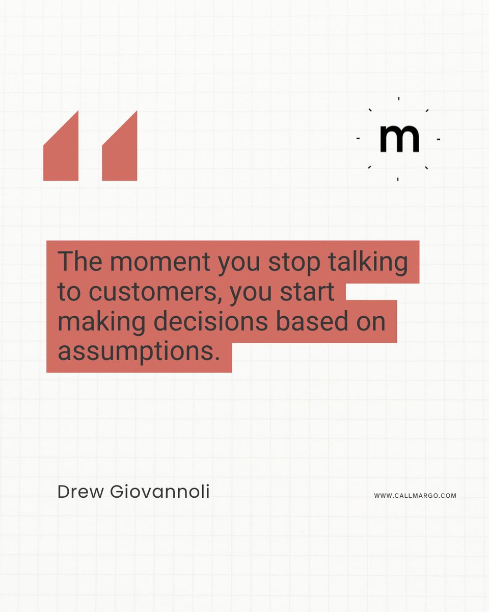call_margo's tweet photo. Want better marketing? Ask better questions.

Here are 3 to start with 👇

Why did you choose us?

Who else were you considering?

What almost made you say no?

These are simple, powerful questions that can shape your offer, messaging, and entire customer experience. https://t.co/FeFCWjPXhR