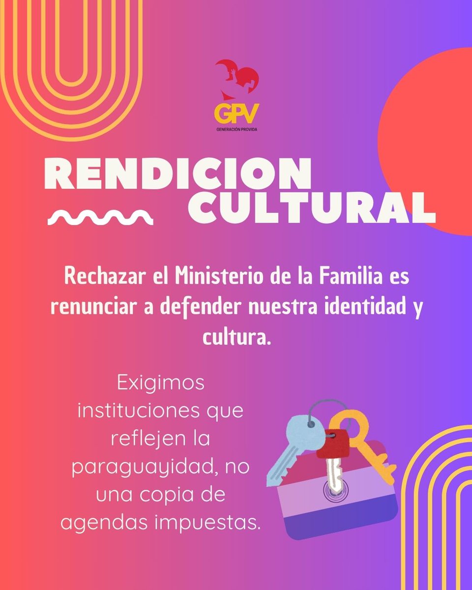 4. RENDICIÓN CULTURAL
Rechazar el Ministerio de la Familia es renunciar a defender nuestra identidad y cultura.
Exigimos instituciones que reflejen la paraguayidad, no una copia de agendas impuestas.
