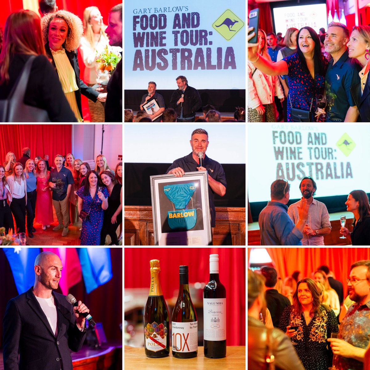 A excellent evening celebrating <a href="/GaryBarlow/">Gary Barlow</a>’s brand new Food and Wine Tour: Australia! Did you catch the first episode last Friday? Fear not, it’s available for you to enjoy at your leisure on <a href="/ITVX/">ITVX</a> anytime! #garybarlowsfoodandwinetour