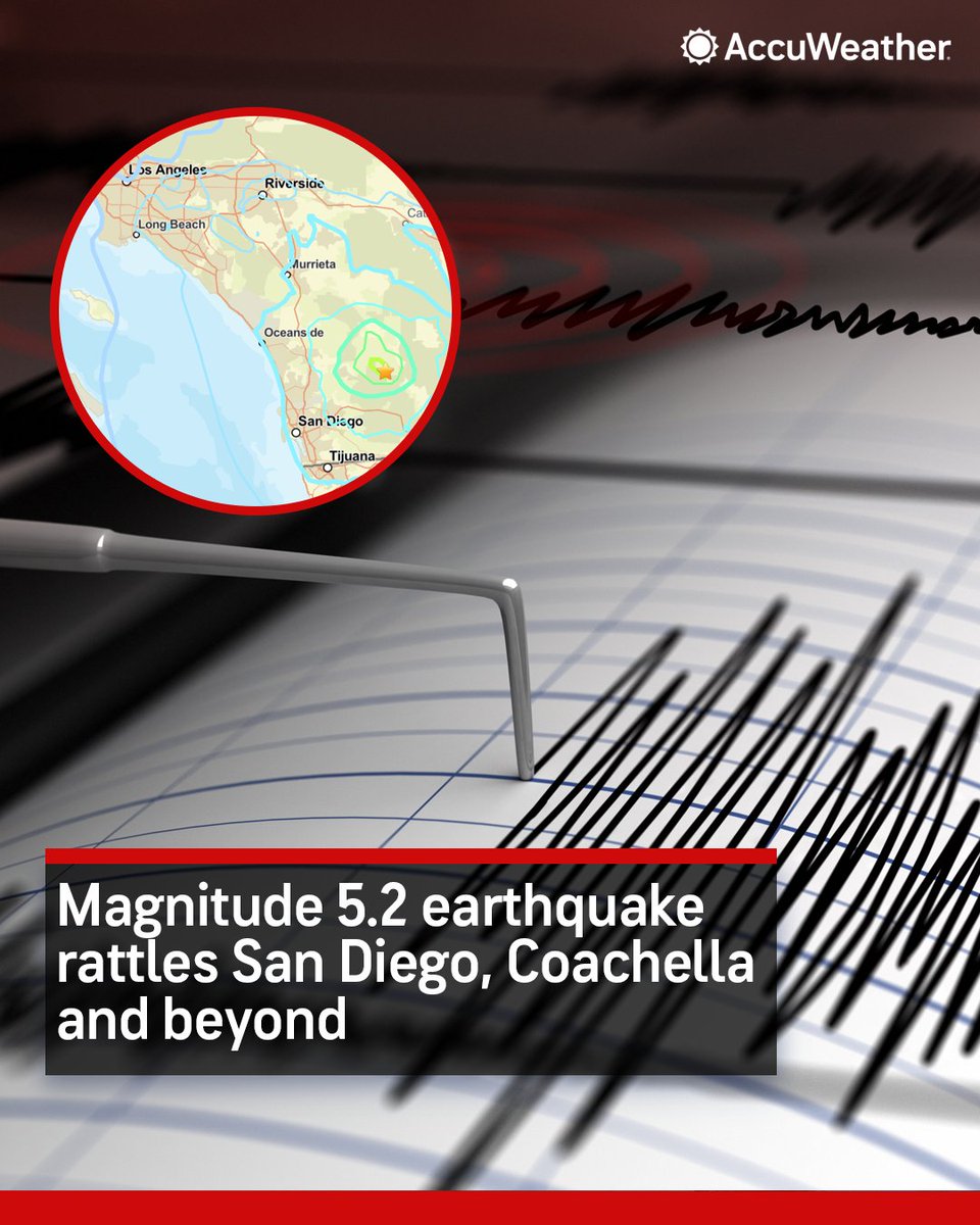 A magnitude 5.2 earthquake struck Monday morning in Southern California, shaking residents across San Diego County and beyond. bit.ly/4lBxZgq