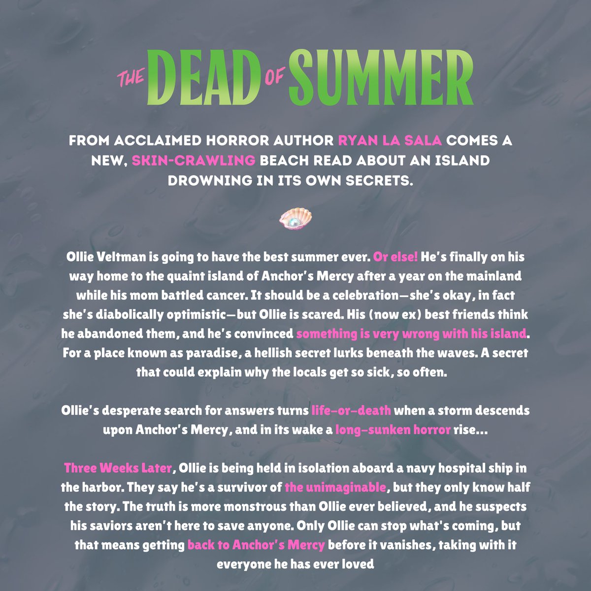 AHOY, BABE🛟✨ A little commotion for for the cover + synopsis of my next book THE DEAD OF SUMMER, please!!