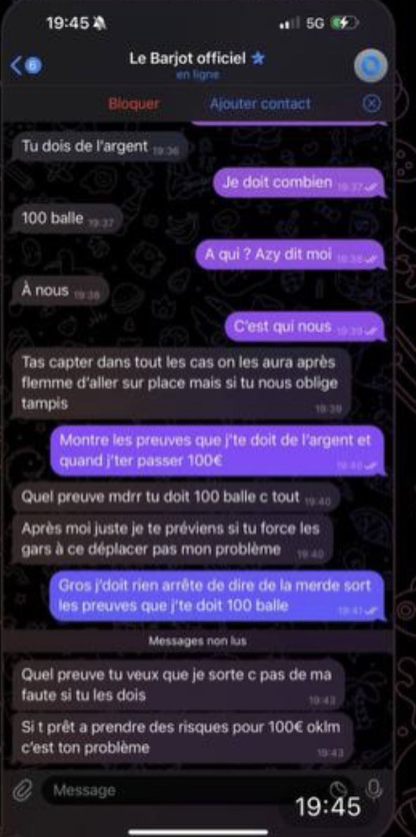 LeBarjotProno's tweet image. ⚠️Prévention⚠️
Si vous tombez sur ce Telegram utilisant mon pseudo pour arnaquer des gens, sachez que ce n’est pas moi et que je vous demande de le signaler si vous tombez dessu

Merci les gars